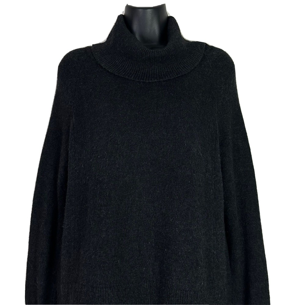 Aritzia Community Alpaca Turtleneck  Ribbed Sweater Top Dark Gray Sz XS - Picture 3 of 10